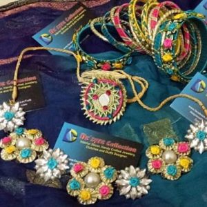 Gota Florals Gulubund Jewellry Set